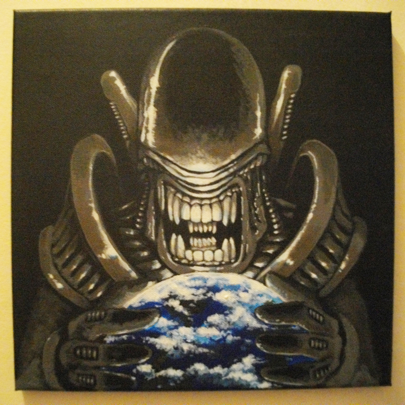 2015 - Peinture Alien - 001